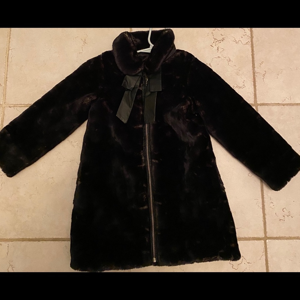 LiLi Gaufrette faux fur coat for girls